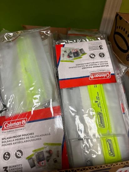 brand new box of splash proof pouches by Coleman