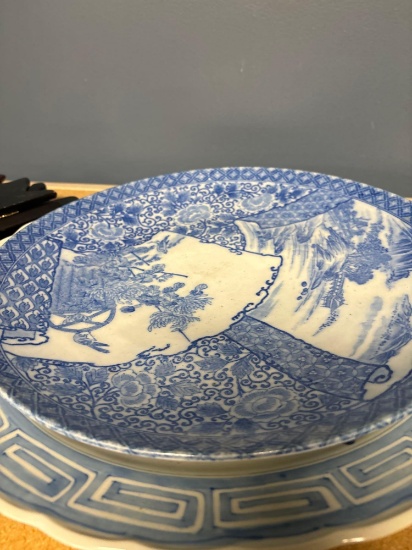 oriental large plates, plate, stand, etc.