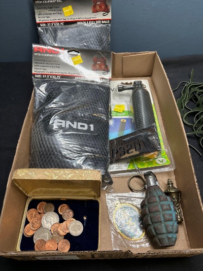 Coins and other items