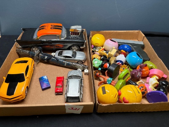 dieCast and plastic vehicles, Camel lighter, toys