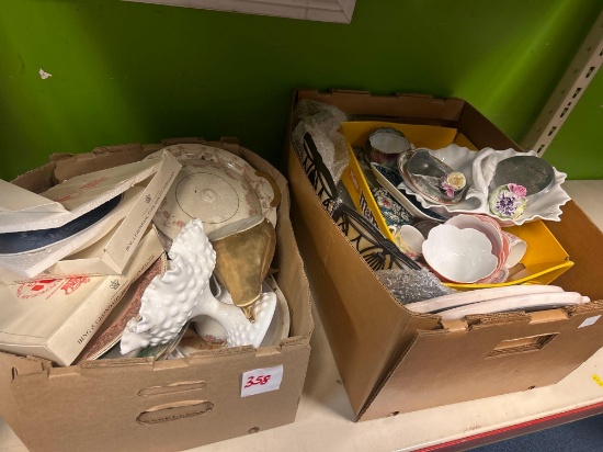 large lot of porcelain and ceramic dishes, plates, cups, vases and more