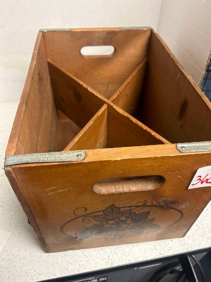 vintage wine cellar wooden crate
