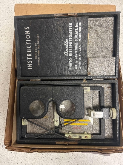 Austin photo interpretometer meter in box