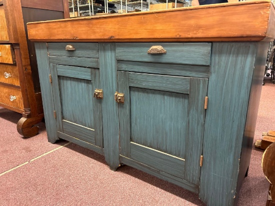 primitive 1800s dry sink approximately 5 feet