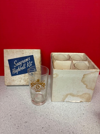 New old stock, Seagrams highball Kit glasses