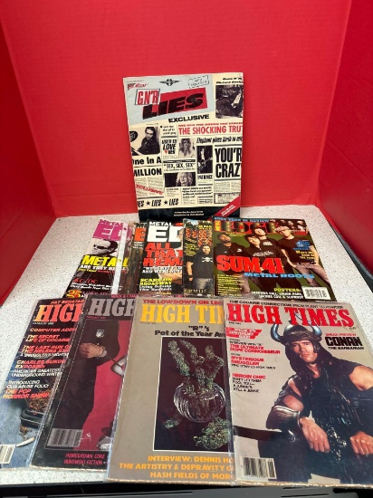 High Times magazines, Metal edge magazines, Guns N? Roses Guitar book