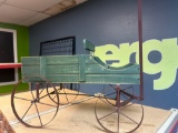 wooden planter wagon