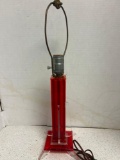 lucite mid-century lamp