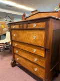 Beautiful empire style chest oak and maple