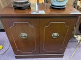 mahogany record cabinet