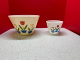 fire king, tulip bowls