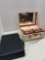 vintage vanity, travel case poker chips
