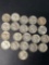 (21) Silver .25 Washington quarters 1960s - 1930s