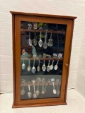 Miniature spoons in Wood case