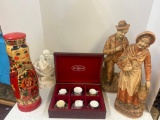 small China sets Russian doll and figurines