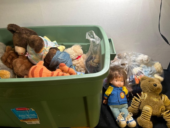 vintage children?s stuffed animals toys