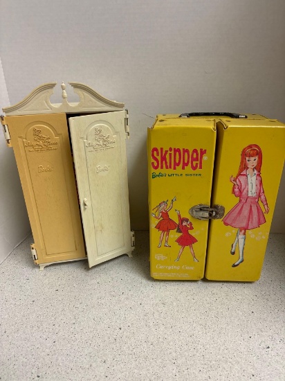 Barbie wardrobe and skipper case