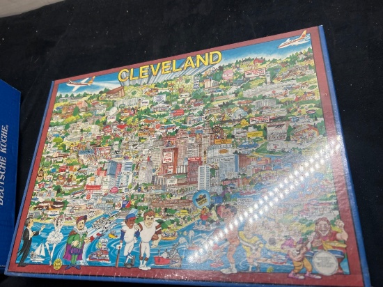 sealed vintage Cleveland jigsaw puzzle