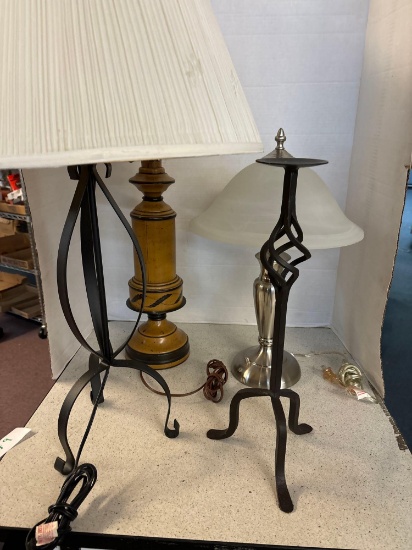 Four Lamps Wrought iron candle stand