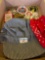 Vintage patches, Oshkosh hat and scarf