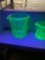 4 pieces of uranium glass great condition