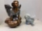 Angel statue, food dog statue