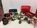 Vintage toy farm implements