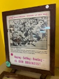 1973 ads and news in wood frames
