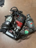 Three corded drills
