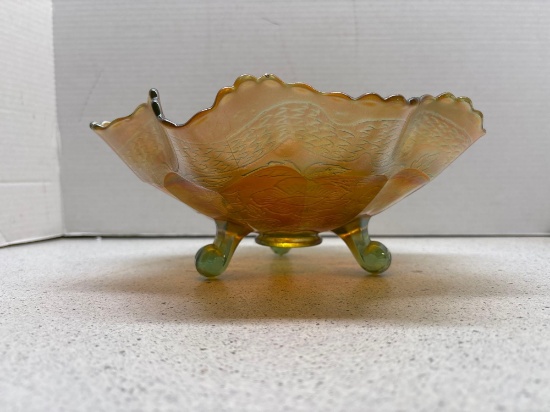 carnival glass bowl