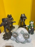 Cast-iron and other frogs