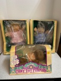 Three vintage Cabbage Patch dolls