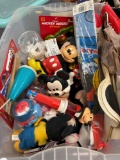 Tote full of mainly Mickey Mouse toys