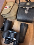 First aid kit binoculars