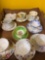 Porcelain cups and saucers