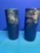 WELLER pottery blue floral Hudson 9 inch vase