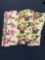 Six bark cloth curtain panels