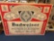 Large Budwiser cardboard sign
