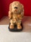 Concrete cocker spaniel statue 12 inches tall 6 inches wide