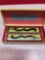 M HOHNER Art deco double harmonica in box