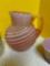 Buckeye glass swirl pitcher, more