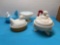 West Moreland glass Argonaut shell candy dish