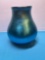 Aurene Blue vase with a crack