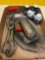 Silver items, hand beater, salt and pepper sets