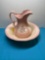 Ironstone, pitcher, and bowl