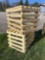 2 well built wood crates or tables