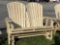 2 person Adirondack porch platform glider swing 56 Amish built quality
