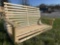 farmhouse slated porch swing 50 w/ chains Amish built quality