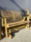farmhouse style platform rocker glider bench 50