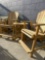 3 pc set High top balcony, lounger Adirondack chairs & table